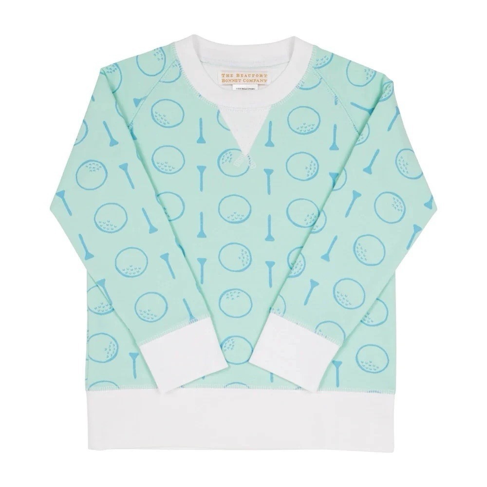 The Beaufort Bonnet Company Golf Tee Thick Crewneck‎ Pullover Top Unisex Size 8